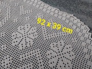 Serweta / Bieżnik szydełkowy beż / hand made / idealny prezent na święta 