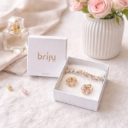 Briju Apart zoya komplet bransoletka kolczyki koraliki walentynki