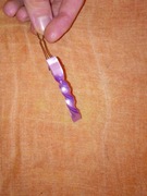 Spinka do włosów z plastiku plastikowa zapinka fioletowa PRL kolekcja