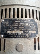 Autotransformator laboratoryjny regulacyjny