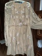 Tiulowa sukienka haft ASOS nowa bez metek rozmiar 46