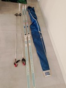 Narty biegowe i Fischer  crownbase 750 zapięcia adidas adimatic 215