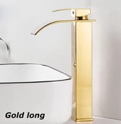 Bateria umywalkowa złota 30cm