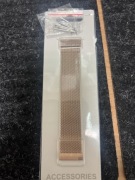 Pasek bransoletka złota smartwatch 22mm