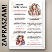 Regulamin Stylistki Paznokci A3 Plakat ramka Ikea biała prezen