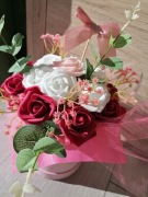 Flower box Prezent Kompozycja kwiatowa Bukiet