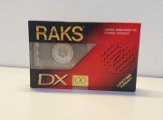 Kaseta magnetofonowa RAKS DX 100 Nowa folia 