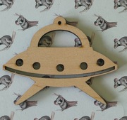 ufo zawieszka decoupage scrapbooking łapacz snów