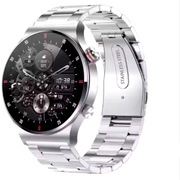 Smartwatch Qw33 ekran 1,28 cala ze stali nierdzewnej dla mężczyzn i kobiet