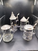 4 stare kufle kolekcjonerskie, dobry stan