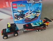 klocki LEGO system city town miasto 6596 Samochód 4x4 z motorówką 1995