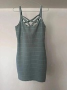 niebieska sukienka na ramiączkach dopasowana Atmosphere 40 L