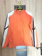 Kurtka wiatrówka przejściowa sportowa pomarańczowa rozmiar 152/158
