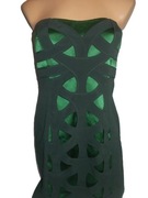 Karen Millen sukienka bez ramiączek z wycięciami jedwab.M/L