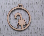 bombka sklejka 10 cm decoupage scrapbooking mod19