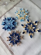 Gwiazda śnieżynka zawieszka ozdoba choinkowa