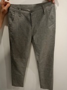 Spodnie chłopięce szare w krateczkę