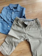 Koszula Next, spodnie ZARA, rozmiar 68, 3-6 m-cy