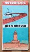 Kołobrzeg: plan miasta 1988 - stara mapa 