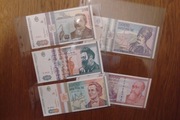 Rumunia zestaw banknotów 5 sztuk stan 1,1,1,2,1