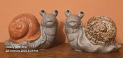 Figurki ceramiczne kolekcjonerskie NOWE. ŚLIMAKI 2szt.