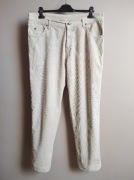 Sztruksy męskie Lee W38 L32 XL kremowe ecru