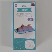 Zestaw DIY (Zrób To Sam) do stworzenia modelu 3D hipopotama
