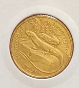 POLSKA 2 zł  2008   JASZCZURKA ZIELONA    mennicze w holderze  POLECAM