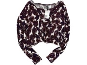 Sweterek w tropikalny wzór z rozcięciem, H&M, M