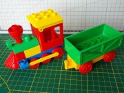 Lego Duplo: lokomotywa, wagon, kolejka - zestaw