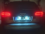 Oświetlenie tablicy rejestracyjnej LED Audi A6 C6 A4 B6 B7 A5 A6 A8 VW