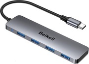 HUB USB Beikell USB C 4w1 5 Gb/s slim aluminiowy nowy 625