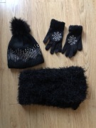 Czarny komplet zimowy dla kobiety