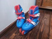 ROLKI DLA DZIECI REGULOWANE 30 31 32 NIEBIESKIE OXELO PLAY 3 19-20