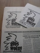 Głos Wolny nry 11,12 i 13 z 1981 2-gi drugi obieg bibuła Solidarność Gdańsk