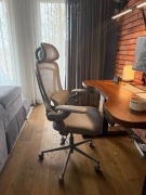 Fotel biurowy ergonomiczny Spacetronik DORIS 11 szary – prawie nowy