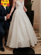 Suknia ślubna Lima, rozmiar XS/34, 162 cm+7,5 cm obcas, litera "A" 