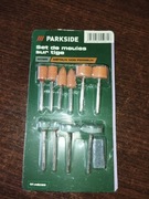 Parkside zestaw trzpieni szlifierskich do metalu - 11 elem.