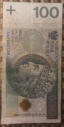 Banknot seria 100zł AA stan dobry