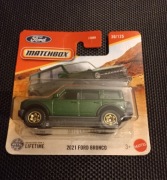 Matchbox Ford Bronco 2021 zielony resorek autko