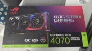 Karta graficzna ASUS ROG STRIX RTX 4070 SUPER OC 12GB gwarancja 2027