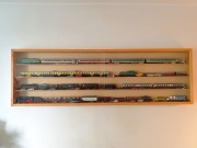 Profesjonalna gablota H0 do modeli kolejowych 145x45 cm