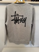Bluza Stussy crewneck szara ash heather 2019