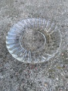 Spodek szklany vintage prl