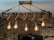 Lampa drewniana lampa wisząca 