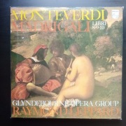 Monteverdi, Madrygały, księgi 8, 9, 10, Leppard , box 4 lp