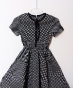 Sukienka w groszki długa lata 50 60 70 retro *NOWA