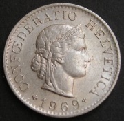 Szwajcaria 5 rappen 1969 - stan 1/2