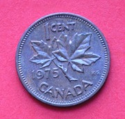 1  Cent  1975  r  -     Kanada    Liść klonu