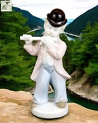 Muzykant flecista Carl Scheidig Porzellanfabrik Promocja